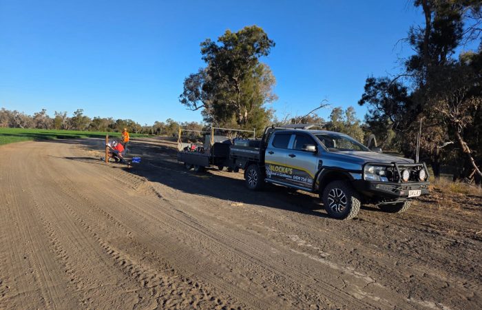 Trucks utes cleared paddock - Blocka's Rural and Earthworx, Warwick QLD