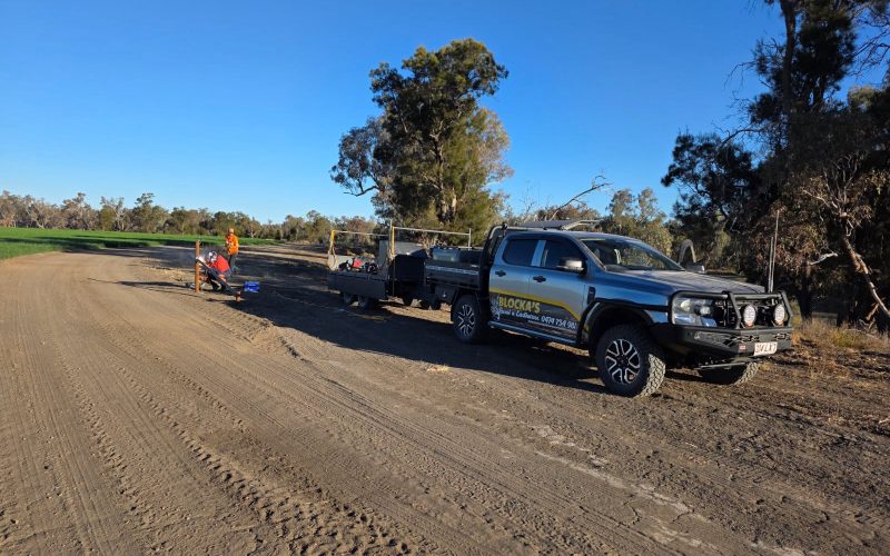 Trucks utes cleared paddock - Blocka's Rural and Earthworx, Warwick QLD