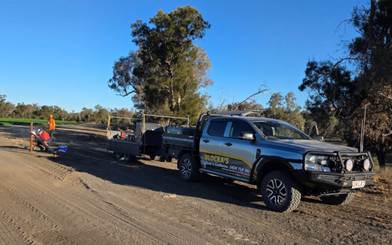 Utes cleared paddock - Blocka's Rural and Earthworx, Warwick QLD